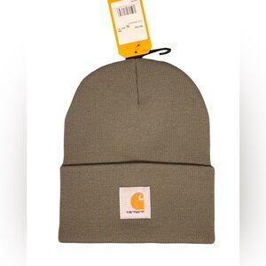 Carhartt Olive Green Knit Cuffed Beanie OS